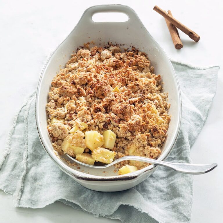 Gezonde appel crumble