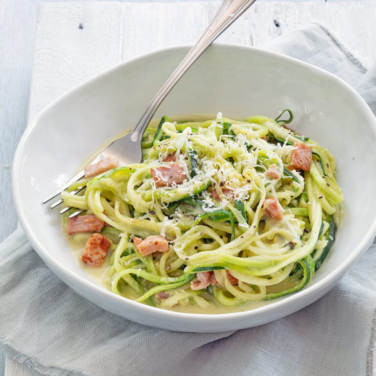 Gezonde pasta carbonara