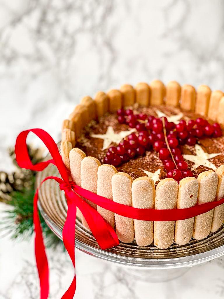 Charlotte Tiramisu kersttaart