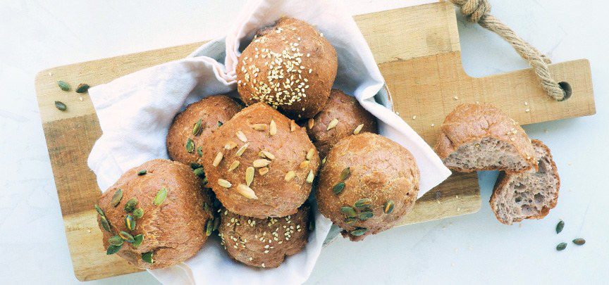 Koolhydraatarme glutenvrije broodjes