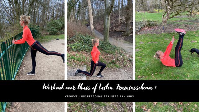 Workout voor thuis of buiten. Trainingsschema 1