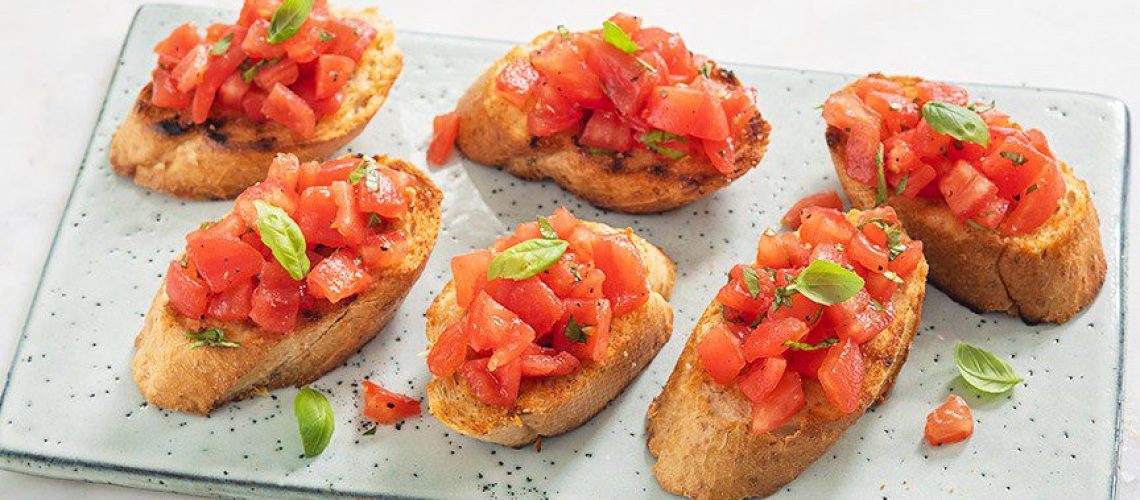 Bruschetta met tomaten