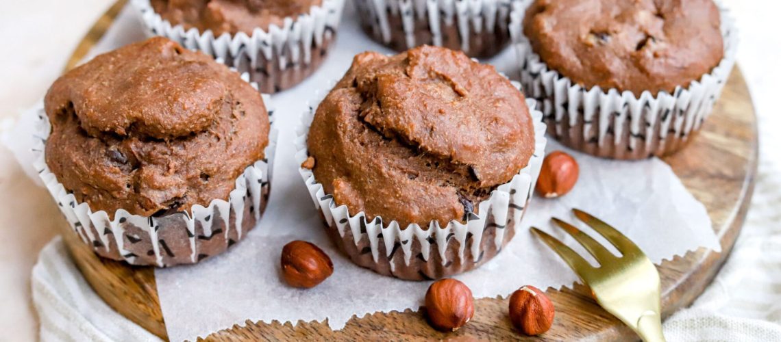 Chocolade bananenbrood muffins