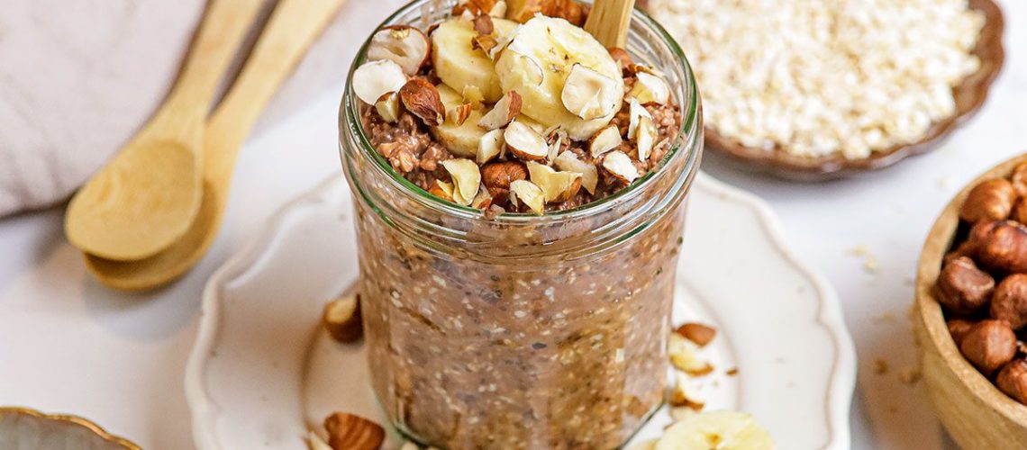 Potje met Chocolade overnight oats