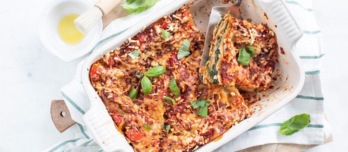 Gezondere lasagne met spinazie