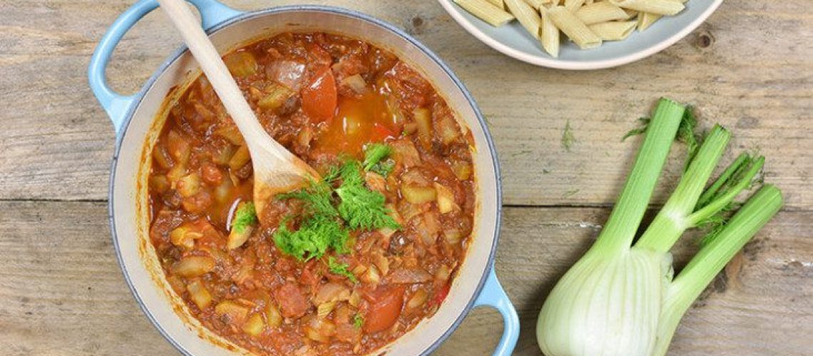 Glutenvrije penne met venkel en tonijn