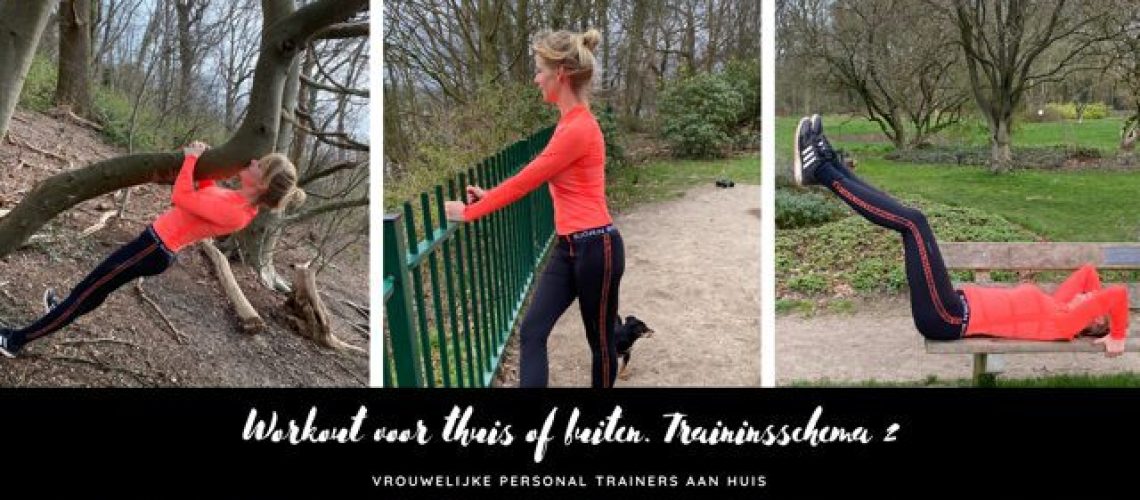 Workout voor thuis of buiten, trainingsschema 2