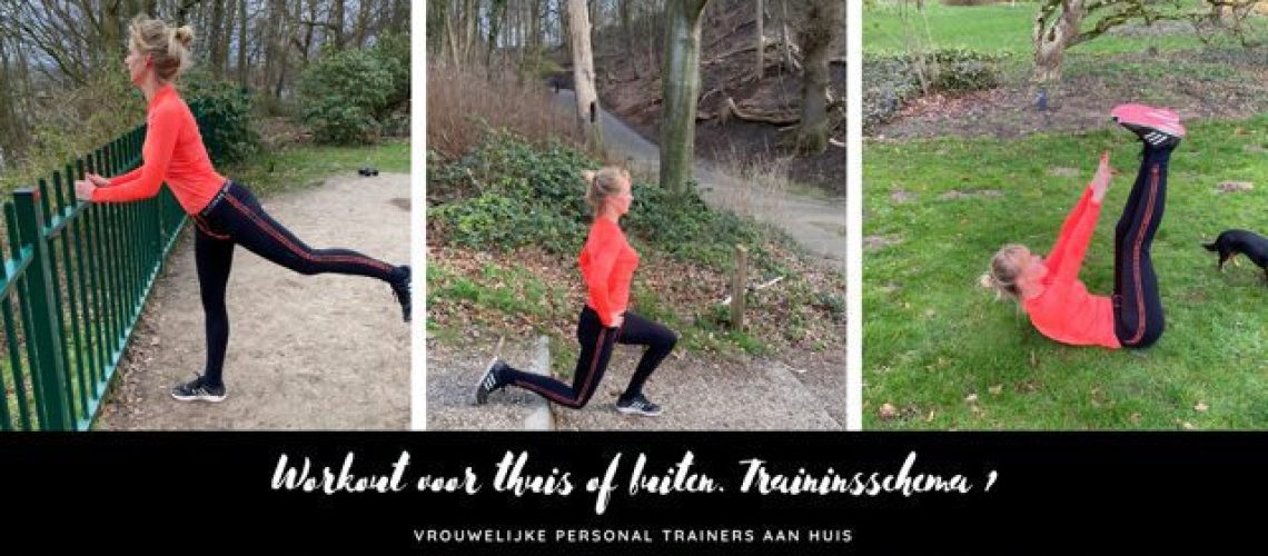 Workout voor thuis of buiten. Trainingsschema 1