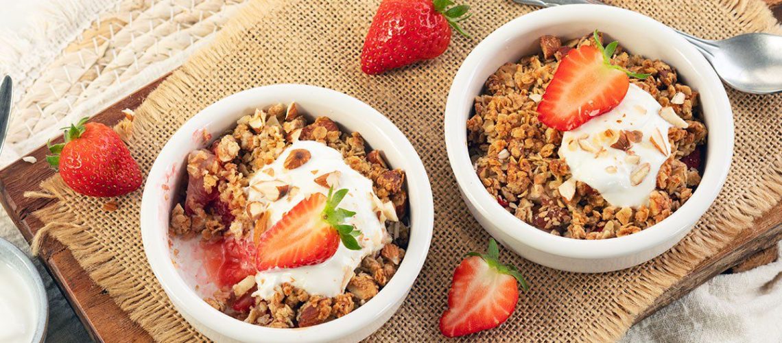 aardbeien crumble