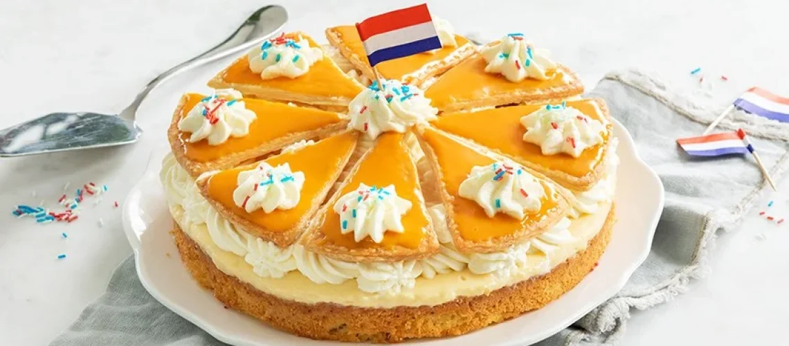 oranje tompoucetaart