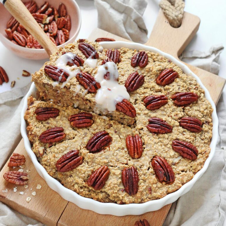 Pecan pie baked oats